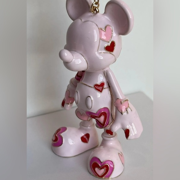 DISNEY BAUBLEBAR Mickey Mouse Bag Enamel Charm HEARTS #78 (Final price $88) - Picture 8 of 13